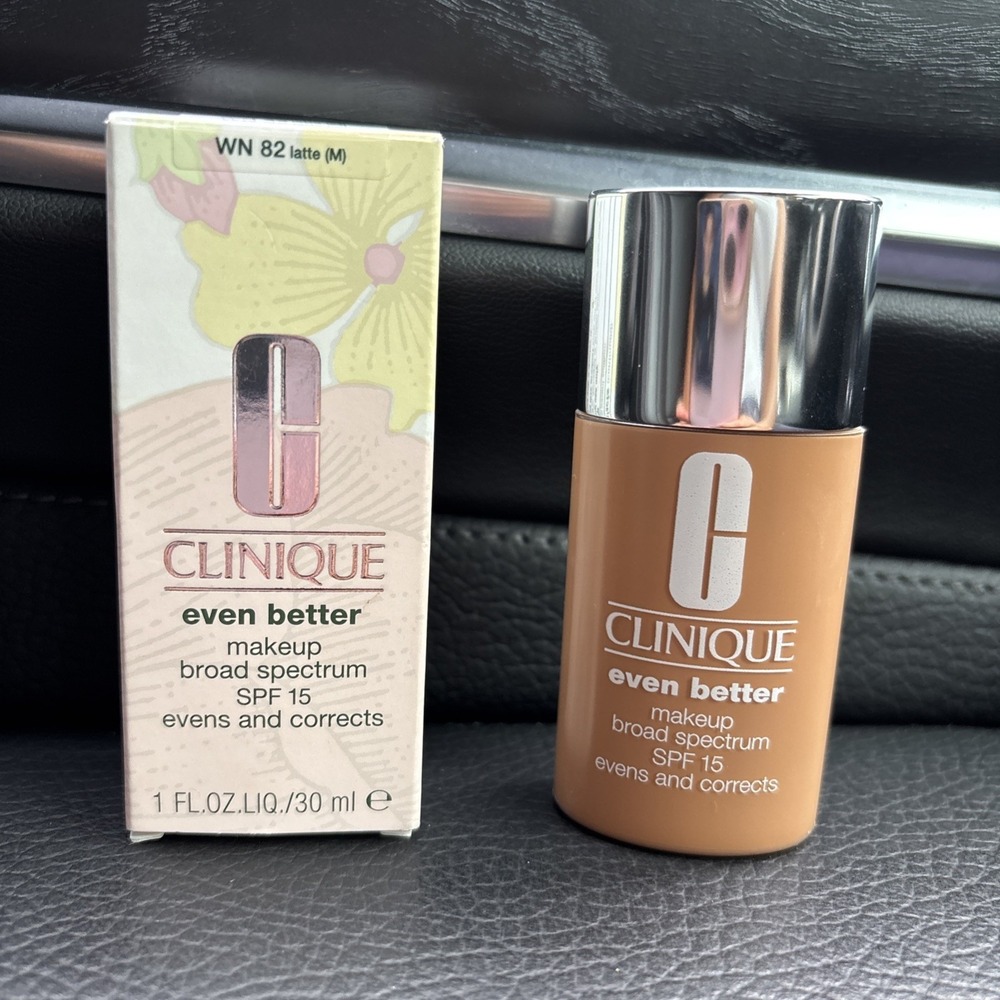 Clinique Even Better Makeup Broad Spectrum SPF 15 - WN 82 Latte M 1 FL.OZ NEW